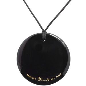 Tiffany & Co. Black Elsa Peretti Pendant Necklace